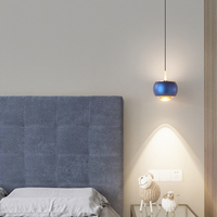 Lampe à suspension de chevet moderne Lampe de salon Lumière de luxe Chambre à coucher Droplight Creative Restaurant Lustre d'escalier