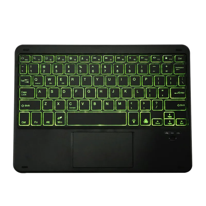 Siêu Mỏng Xách Tay Mini Bàn Phím Thích Hợp Cho Điện Thoại Di Động Và Máy Tính Bảng Trường Hợp Trackpad RGB Backlit Tùy Chỉnh Bàn Phím Không Dây