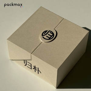 Caja de regalo de alta gama con tapa abatible, empaque de papel de doble apertura para cosméticos y productos para el cuidado de la piel, caja de color de alta gama. - Product Image 6