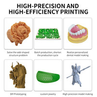 Emas3d 2025 Light Curing 3D Printer 10.1 inci 16K presisi tinggi Desktop hitam putih layar pabrik langsung grosir baru