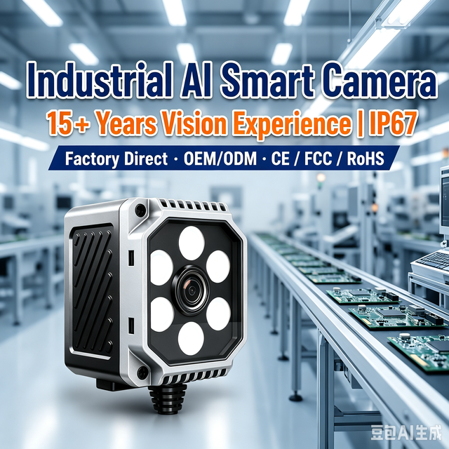 Smart Camera DC-050 with CMOS Global Shutter Machine Vision for Detecting Orientation Dimensions Production Line Applications