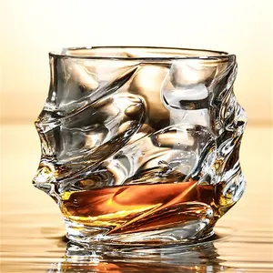 2024 özelleştirilmiş çoklu tarzı kayalar cam viski sürahi şarap bardakları kurşunsuz Shot züccaciye