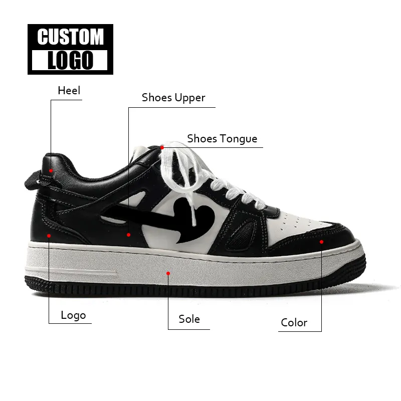 Designer Custom Manufacturer Factory Atacado Personalizado Formadores Mens Andando Skateboarding Shoes Custom Sneakers