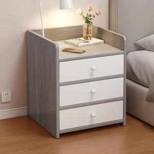 Hardwood modern home bedroom <strong>bedside</strong> <strong>table</strong> three <strong>drawer</strong> nightstand wood storage cabinet nightstand for bedroom - Product Image 1
