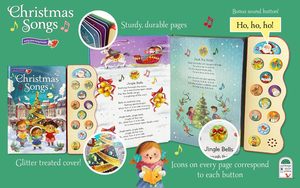 Venta caliente libro de sonido interactivo para niños 10 botones <span class=keywords><strong>canciones</strong></span> de Navidad Año Nuevo libro parlante Impresión de cartón duro - Product Image 2