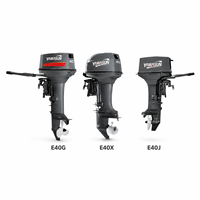 Motor Tempel Kapal YAMASUN 40HP 2 Tak Berkualitas Tinggi, Kontrol Tiller, Starter Elektrik, Dijual