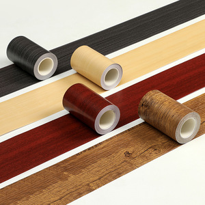 Pvc Wood Grain Sticker 10M Self Adhesive Waterproof Wall <b>Trim</b> For <b>Door</b> Window Sill Baseboard Home Decoration - Product Image 2