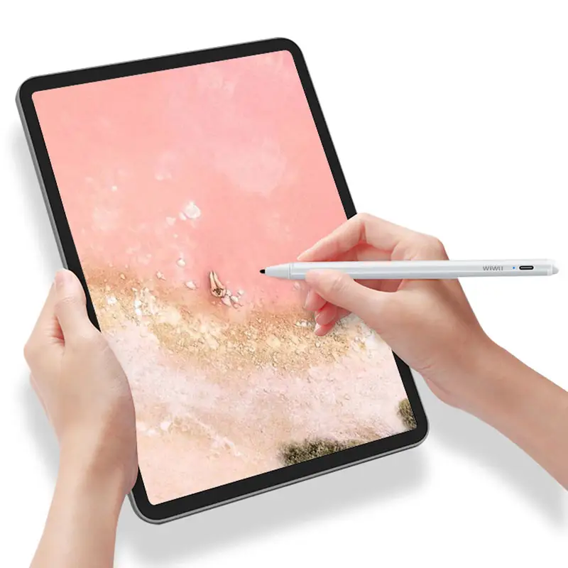 WIWU 최신 스타일러스 고감도 태블릿 연필 터치 펜 팜 거부 iPad 2019 2018 에어 프로 iPad 10.2