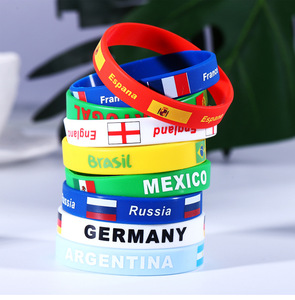Pulsera de Silicona con Bandera Nacional de Fútbol 2026, 48 Equipos, Pulseras para Fanáticos y Animadores, Recuerdo de Partido de Fútbol y Artículos para Fiestas, Venta al Por Mayor - Product Image 6