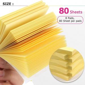 3X3 Inches Sticky Self-Adhesive & Magnetic Memo <b>Pads</b> Yellow Offset <b>Paper</b> With Customized Logo - Product Image 3
