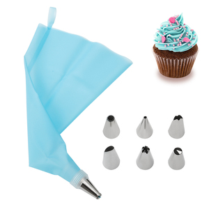 Set da 6 pezzi sacchetto <span class=keywords><strong>per</strong></span> pasticceria e ugello <span class=keywords><strong>per</strong></span> torta in acciaio inossidabile accessori da cucina <span class=keywords><strong>per</strong></span> decorare attrezzature <span class=keywords><strong>per</strong></span> dolciumi da forno - Product Image 3