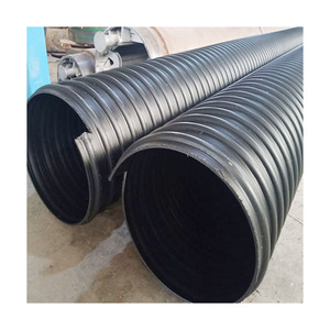 Tuyau ondulé à double paroi renforcé de ceinture en acier HDPE à haute résistance à la corrosion pour la protection des câbles de communication - Product Image 4