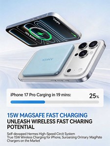 Chargeur portable sans fil magnétique ultra-fin Anker 10000mAh, charge rapide, batterie externe - Product Image 6