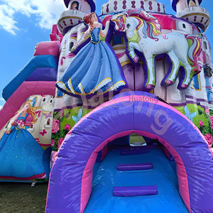 Tobogán Acuático Inflable de PVC Comercial Huatong, <span class=keywords><strong>Castillo</strong></span> Inflable con Diseño de Princesa de Dibujos Animados para Fiestas Infantiles - Product Image 3