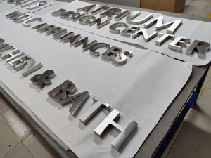 Tùy Chỉnh Không Thấm Nước Thép Không Gỉ 3d Thư Số Phòng Nhà Số Cho Sân Trước Chải Kim Loại Dấu Hiệu Cửa - Product Image 6