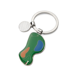 Portachiavi a Forma di Campo da Golf Realizzato in Gomma Resistente e Materiale Metallico - Product Image 1