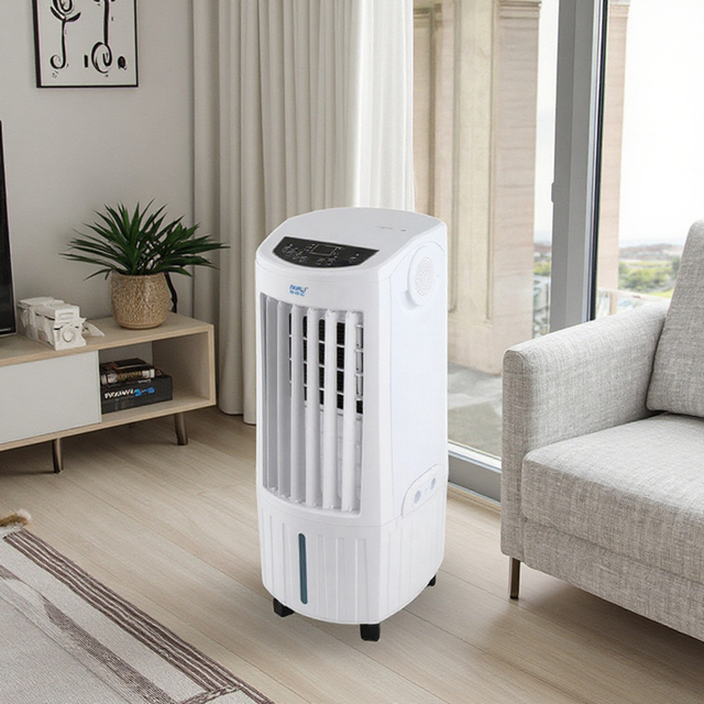 Hot Sale Electric AC DC Powered Remote Control Portable Evaporative Honeycomb Cooling Fan Air Cooler with 12 Liter Water Tank