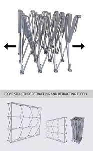 عرض منبثق بخلفية خلفية خارجية من الألومنيوم بتصميم مخصص قابل للطي لحامل الزفاف لافتة منبثقة قابلة للطي - Product Image 3