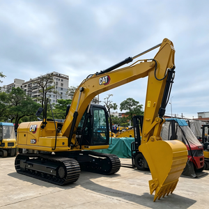 Excavadora de cadenas de 12 toneladas de marca reconocida con cucharón de 0.53m, altura de excavación de 8530mm, profundidad de 5040mm, motor de 70.6KW y 1 año de garantía. - Product Image 1