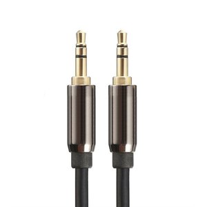 <span class=keywords><strong>Cable</strong></span> <span class=keywords><strong>auxiliar</strong></span> de audio trenzado de alta fidelidad macho <span class=keywords><strong>a</strong></span> macho de 1/8 (3.5mm) para coche, auriculares, altavoces y equipos de sonido domésticos - Product Image 1