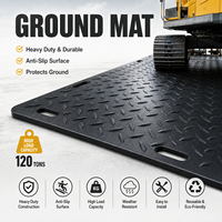 Tapis de protection temporaire en HDPE pour charges lourdes, plaque de protection du sol pour engins de construction