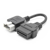 5Pin OBD1 to OBD2 obdii 16Pin Female Connector Cable Diagnostic Tool 12-24V