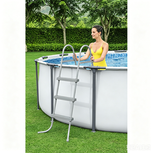 Grande piscine ronde en PVC et PC pour adultes et enfants, piscine gonflable familiale et hors sol pour la baignade en plein air - Product Image 2