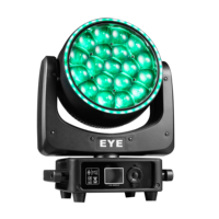 DMX512 Control 19x25W RGBW LED Projecteurs à tête mobile-Effet Halo de lavage de faisceau oculaire d'abeille pour l'éclairage de boîte de nuit