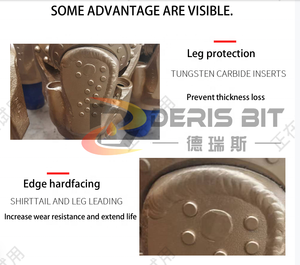 Tête de forage tricône 9 1/2 API pour plateformes pétrolières, triceps de forage tricône de 240 mm pour puits de formations dures, haute qualité - Product Image 2