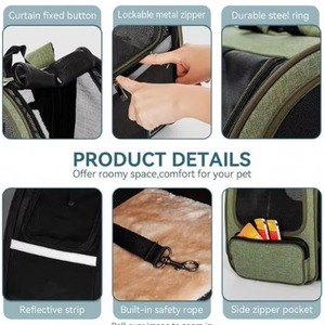 Échantillon Gratuit Sac à Dos de Transport pour Chat et Chien Respirant et Extensible Personnalisé en Gros avec Prix Compétitif - Product Image 4