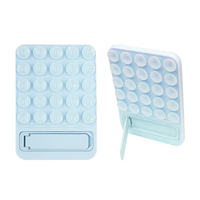 Support de téléphone à ventouse en silicone avec adhésif arrière, fixation magnétique puissante, robuste, stable, compact et portable – Nouveauté promotionnelle
