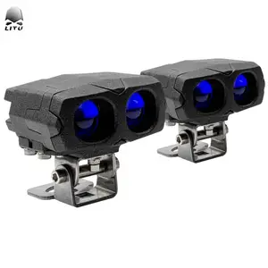 Terbaru IP68 cahaya terang tinggi sinar Spot 3150LM 12v 24v 3 inci 25W Laser mata laut Mini lampu mengemudi untuk sepeda motor