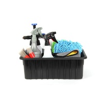 Organisateur d'outils en plastique noir AUTO TIGER, panier en plastique pour l'entretien automobile