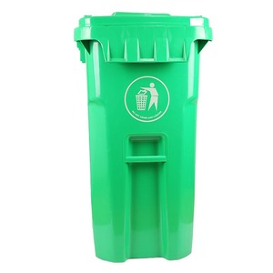 <b>Plastic</b> Waste Bin 240L Outdoor Rectangular PP Material Wheeled Recycling Bin - Product Image 3