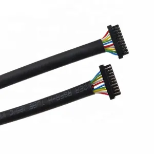 1571 28awg 0.8mm Pitch 10pin Df52-10p-0.8c Hirose Pvc Internal Cable Wire Harness With Heat Shrinkable Tube