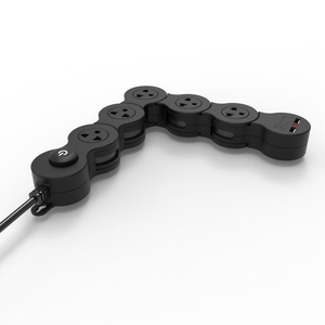 Venta al por mayor logotipo personalizado EE. UU. <span class=keywords><strong>5</strong></span> vías pivotante tira de alimentación 360 grados <span class=keywords><strong>Flexi</strong></span> serpiente extensión enchufe 10A corriente nominal <span class=keywords><strong>5</strong></span> AC 2 3m - Product Image 5