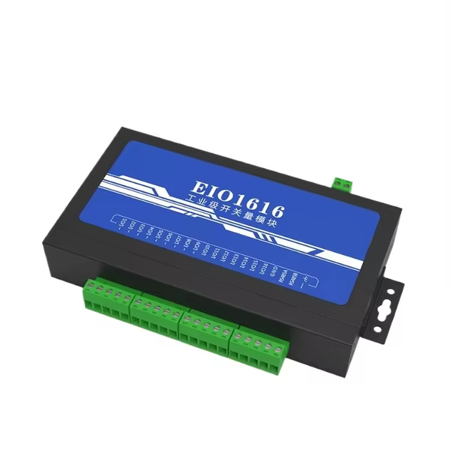 IPCSUN Switch Quantity Acquisition Module 16 Port I/O To Network Port Industrial Ethernet Remote IO Acquisition Controller 485 S