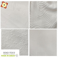 Tissu de matelas Jacquard Jacquard charbon de bois 400 Gsm taie d'oreiller ignifuge Textile de maison certifié Oeko-tex Technique tricotée