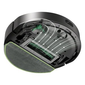 Robot de nettoyage de sols Roomba Combo 105 2-en-1 noir, nettoyage humide et sec, réservoir de 0,4 L - Product Image 2