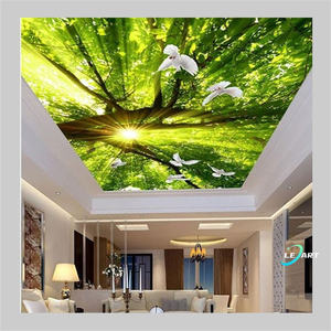 Luz solar 3D Árbol Verde bosque paisaje <span class=keywords><strong>cielo</strong></span> techo papel tapiz pared Mural Hotel restaurante <span class=keywords><strong>sala</strong></span> <span class=keywords><strong>de</strong></span> estar - Product Image 5
