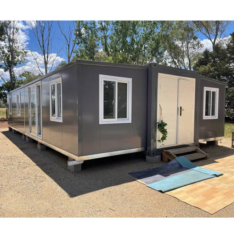 Grande Portable Container House 40ft Casas prefabricadas extensibles Fácil de montar Habitación plegable Casas listas para vivir