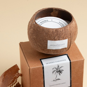 Natural Coconut Shell Aromatherapy <b>Candle</b> Essential Oil Scented <b>Candle</b> Luxury Fragrance <b>Gift</b> For Home Decor - Product Image 4