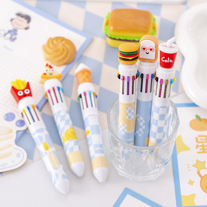 Frites et hamburgers créatifs à dix couleurs avec stylo graffiti. Cadeau de Noël du 6 janvier pour un élève. - Product Image 1