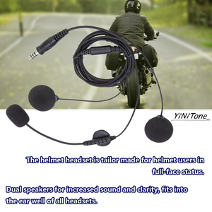 Casque radio noir à double haut-parleur, son amélioré, prise 7,1 mm pour radio bidirectionnelle Baofeng UV5R UV5RA - Product Image 5