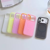 Coque de téléphone BAILI Factory Jelly Ice Cream Translucent Fine-ring Magnetic Pattern Anti-drop protection pour iPhone 12 Pro 15 16Plus