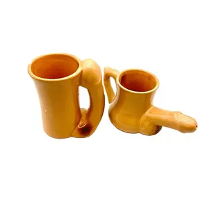 Handmade Funny Ceramic Coffee Mug Pecker Dick Penis Mug