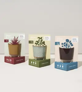 Kit taman sayuran dalam ruangan mewah termasuk tanaman pemula non-gmo s terbuat dari serat tanaman