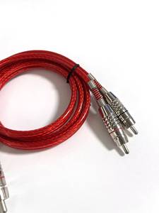 High-density braided 2RCA car audio <b>cable</b>, male to male, transparent RCA <b>cable</b> - Product Image 4