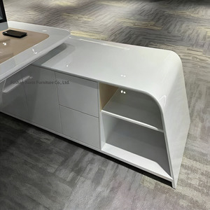 Ensemble de chaises de bureau de direction, mobilier de bureau commercial moderne haut de gamme élégant pour président, directeur général - Product Image 5