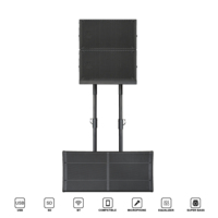 Système de sonorisation portable professionnel 3200W avec double caisson de basses actif 12 pouces + modes DSP de ligne (Musique/En direct/Club) TWS en plastique